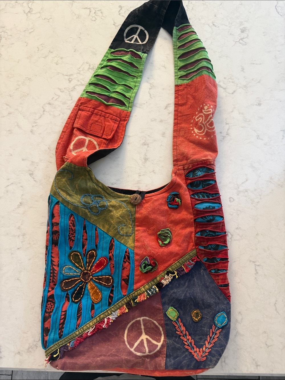 Handcrafted Multi-Color Boho Shoulder Bag